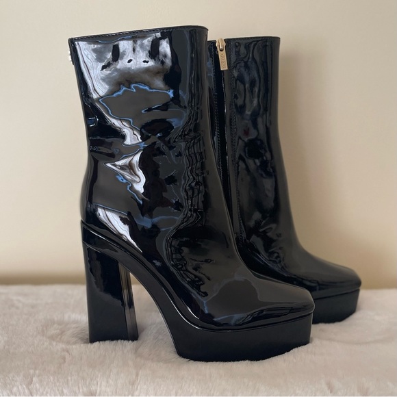 Guess Women’s Byra Platform Block Heel Dress Booties - Picture 7 of 14